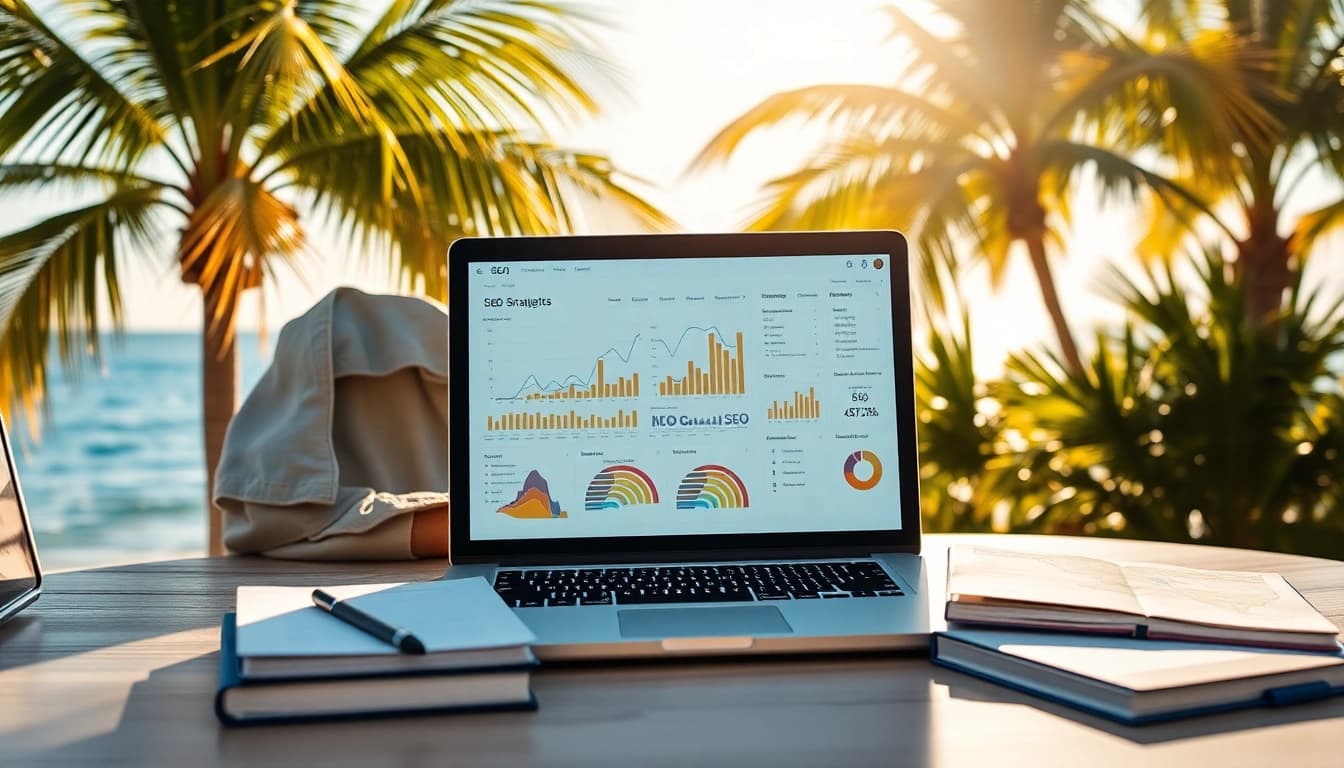 Analyze Clearwater FL SEO strategies with professionals in a coastal setting.