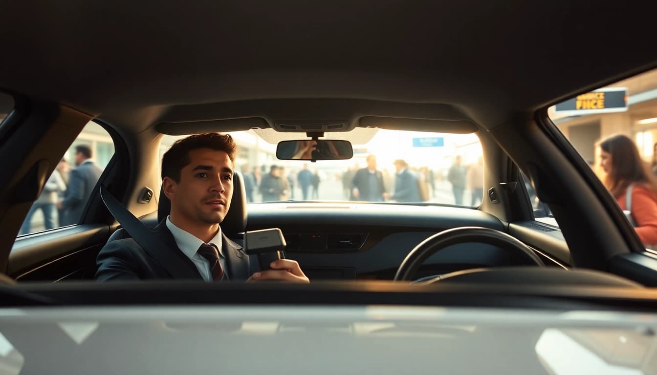 Experience premium LGA car service with a professional driver and luxury sedan at LaGuardia Airport.