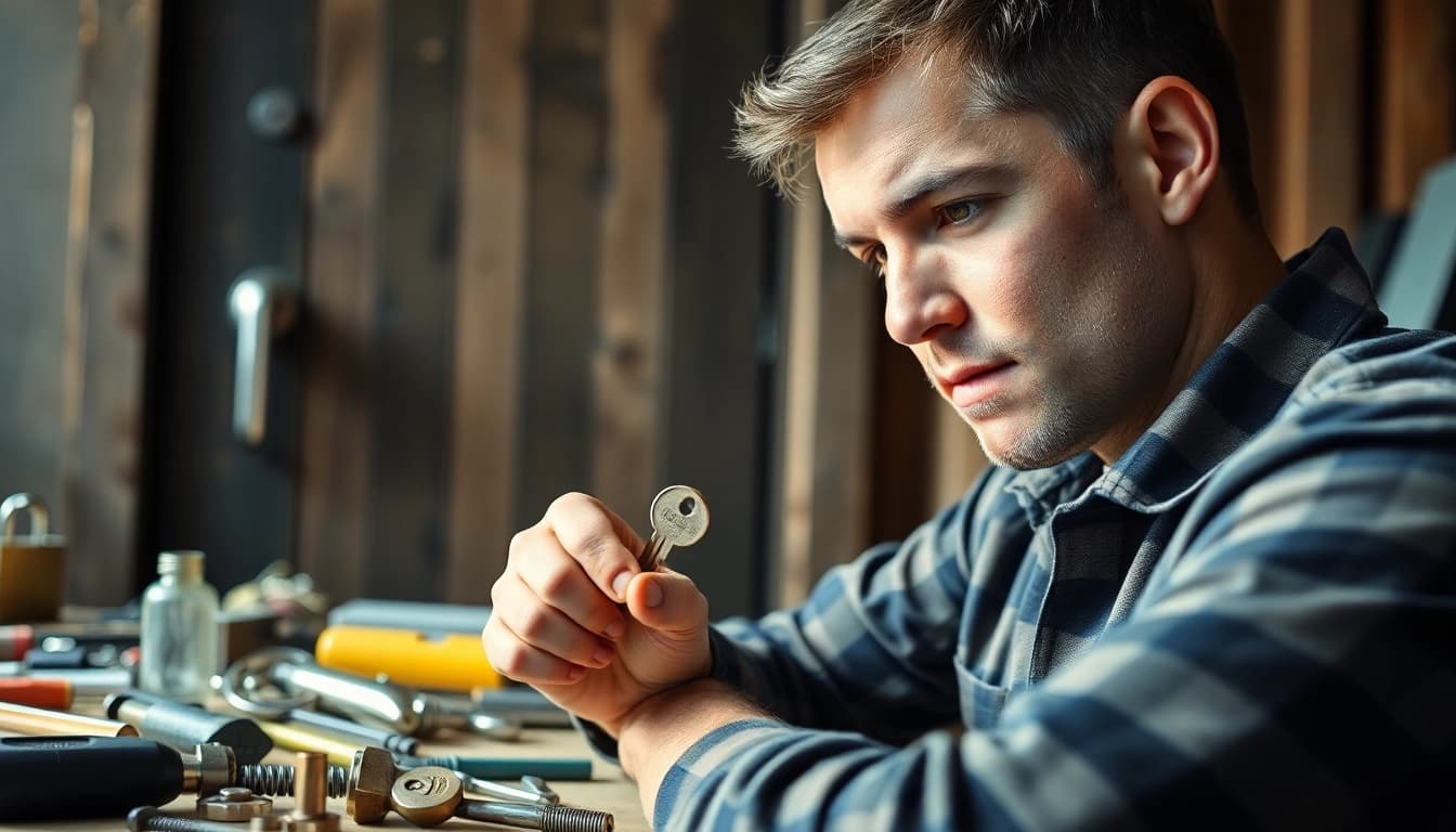 Best Creve Coeur Locksmith Pro demonstrating expertise with tools and locks.