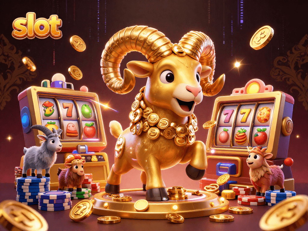 Raih kemenangan besar dengan mesin slot menggunakan simbol lucky 7 dan koin emas.