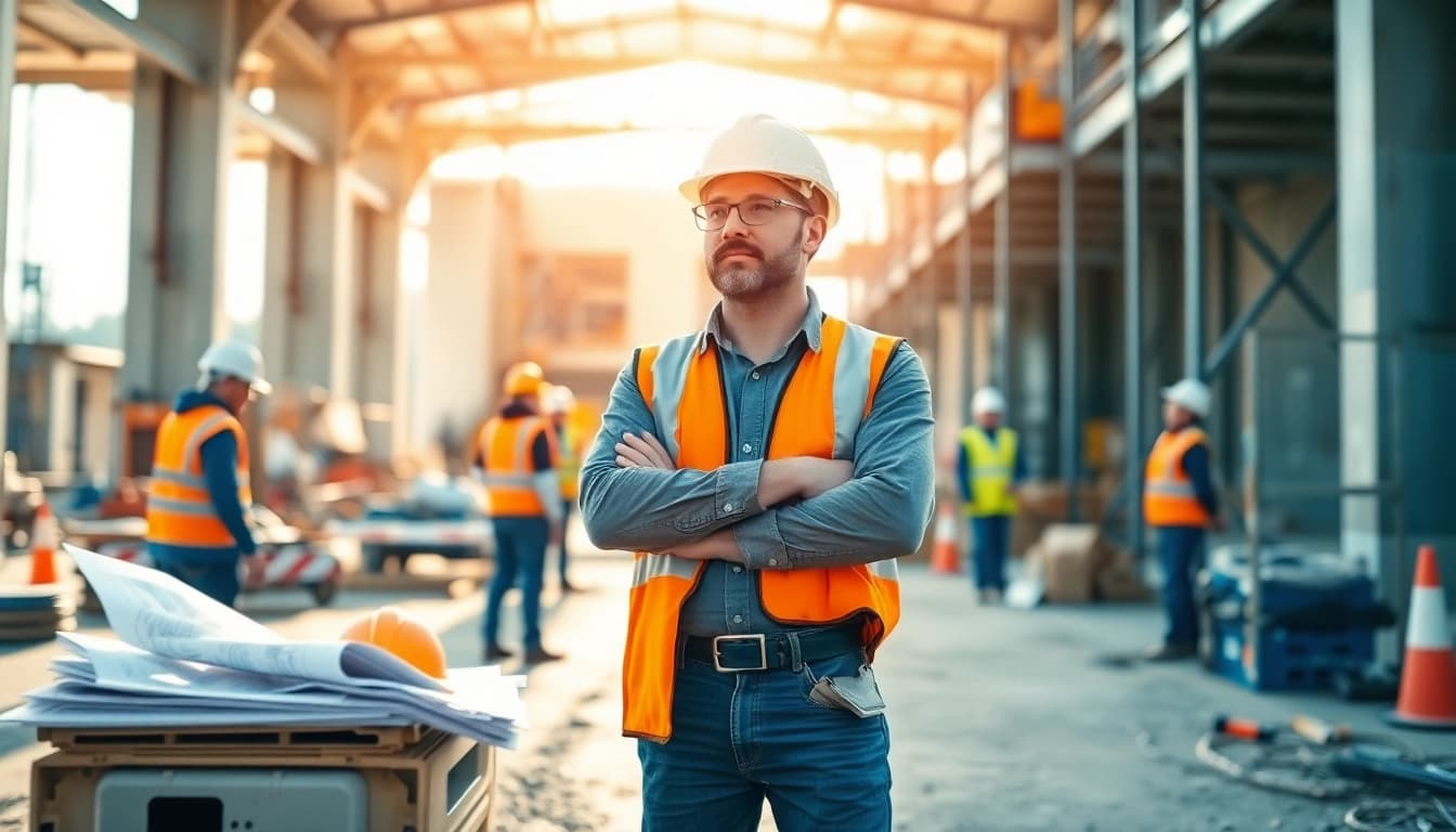 New Jersey General Contractor leading a project with construction workers and equipment on site.