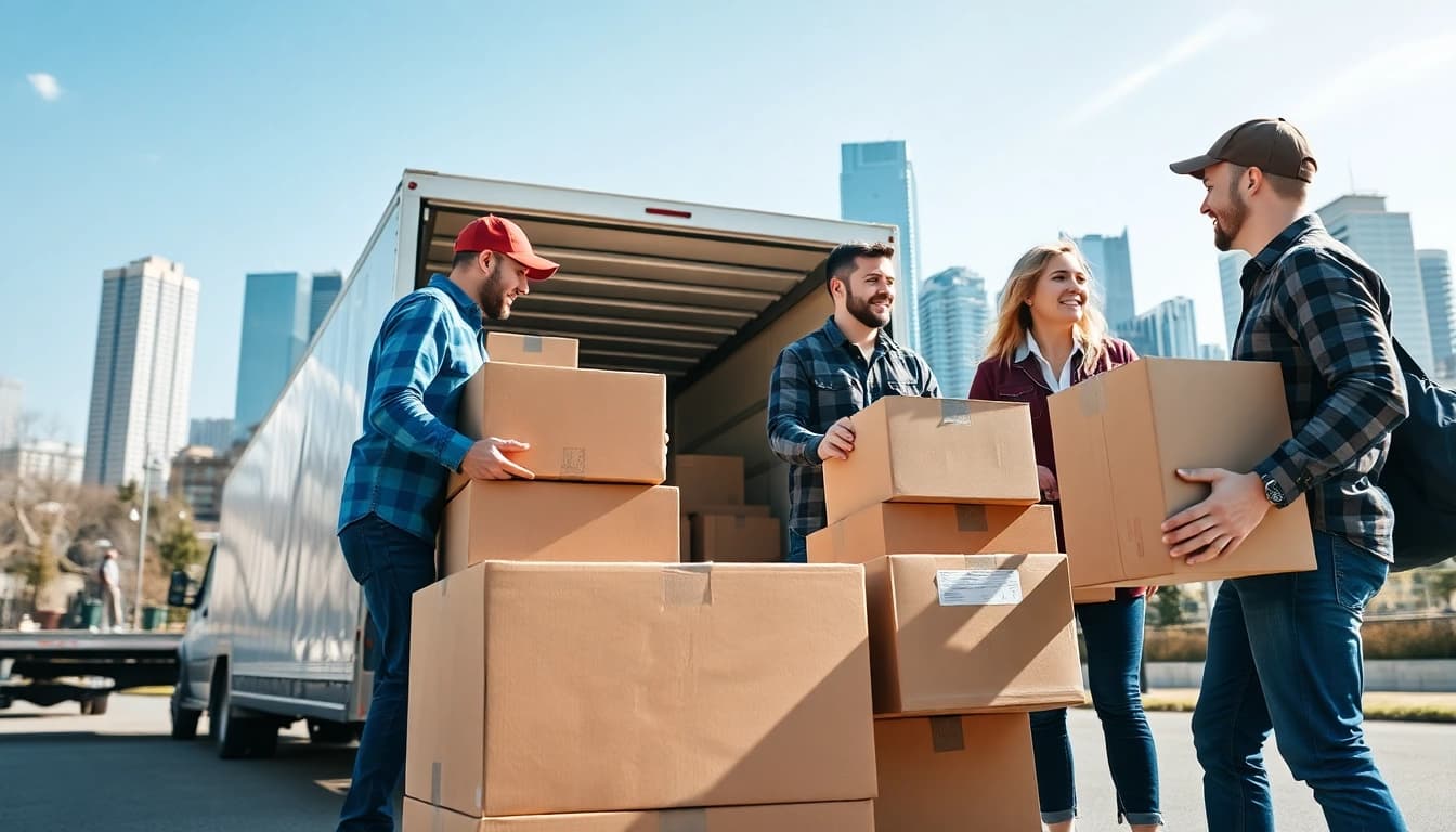 Engaging scene of long distance movers Calgary efficiently handling a relocation with professionalism.