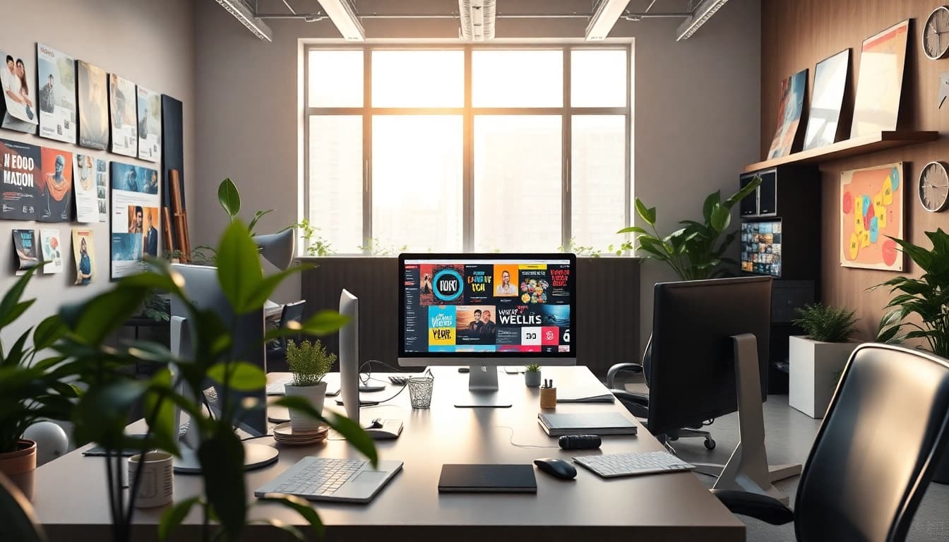 Showcasing Website Design Hereford in a modern collaborative design studio environment.