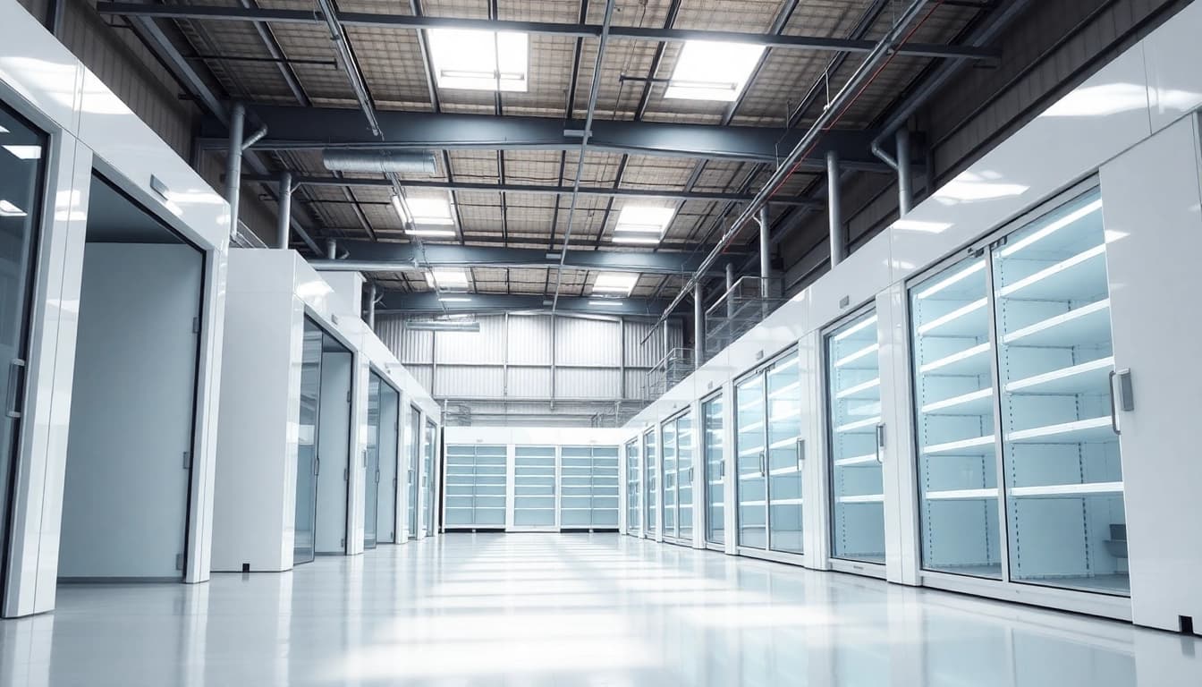 Explore cold room manufacturers uk in a modern cold storage facility with advanced cooling systems.