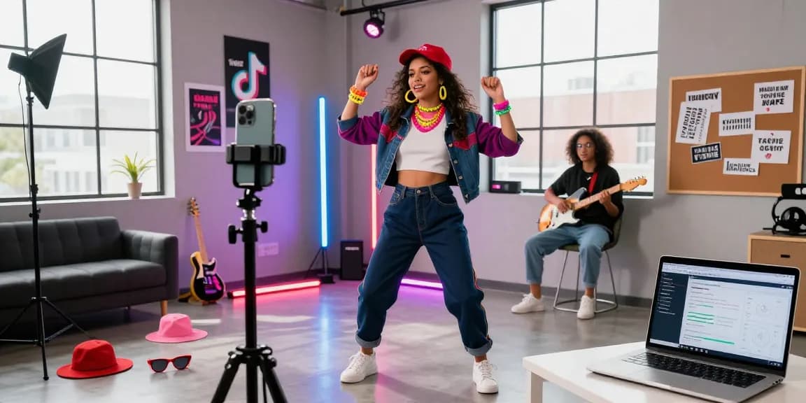 Engaging scene demonstrating how to gain TikTok followers through vibrant dance video creation.