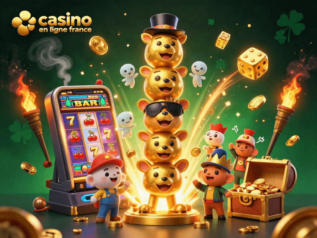 Gagnez avec casino en ligne france : illustration dynamique de jeux d'argent captivants.