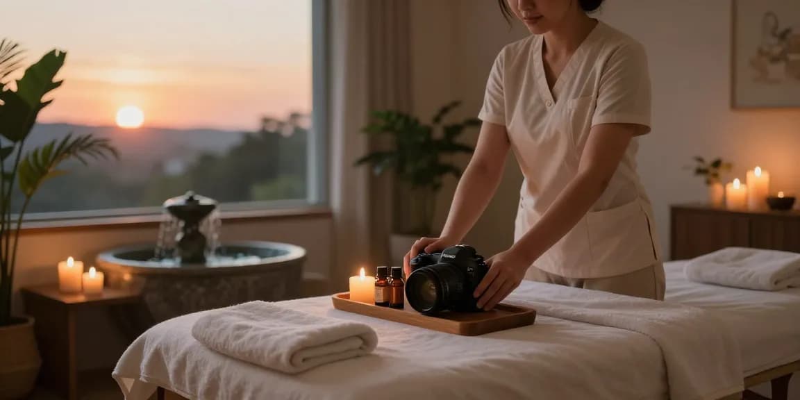 Relaxing 창원마사지 therapy room with soothing elements and a welcoming atmosphere.
