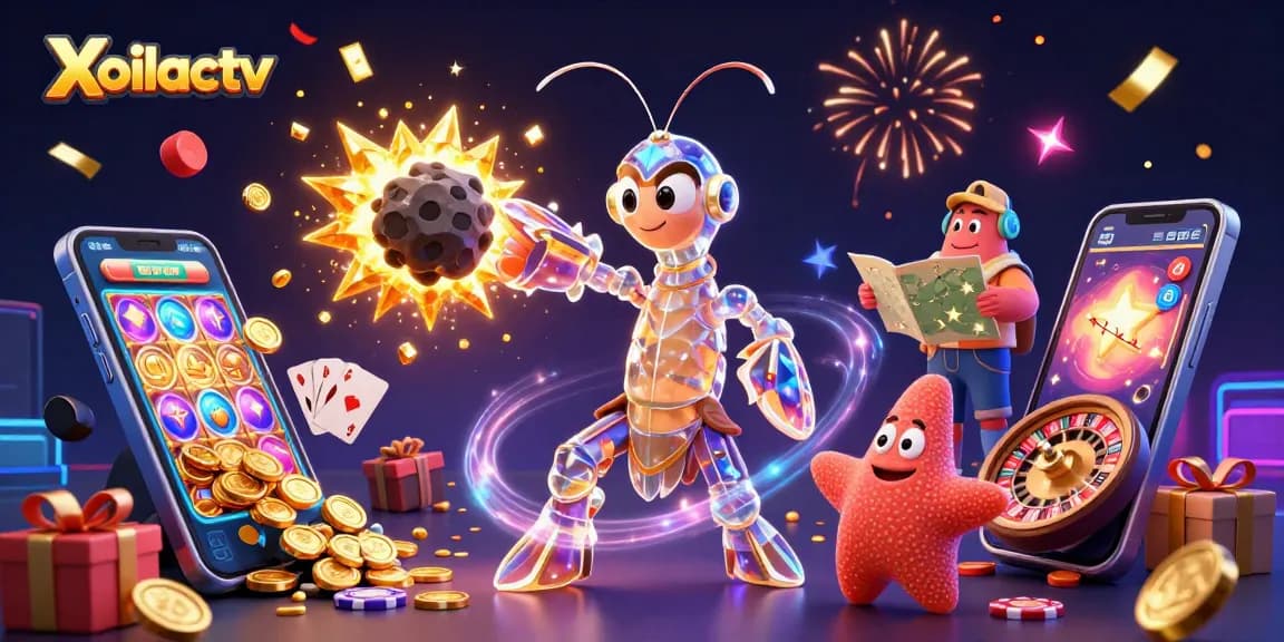 Xoilactv brings thrilling gaming excitement as a galactic samurai and starfish navigate explosive asteroid wins.