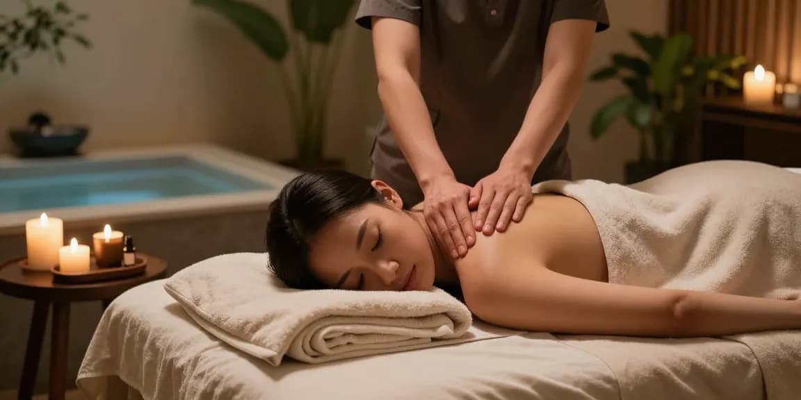 Rejuvenating 마포스웨디시 massage session in a tranquil spa environment.