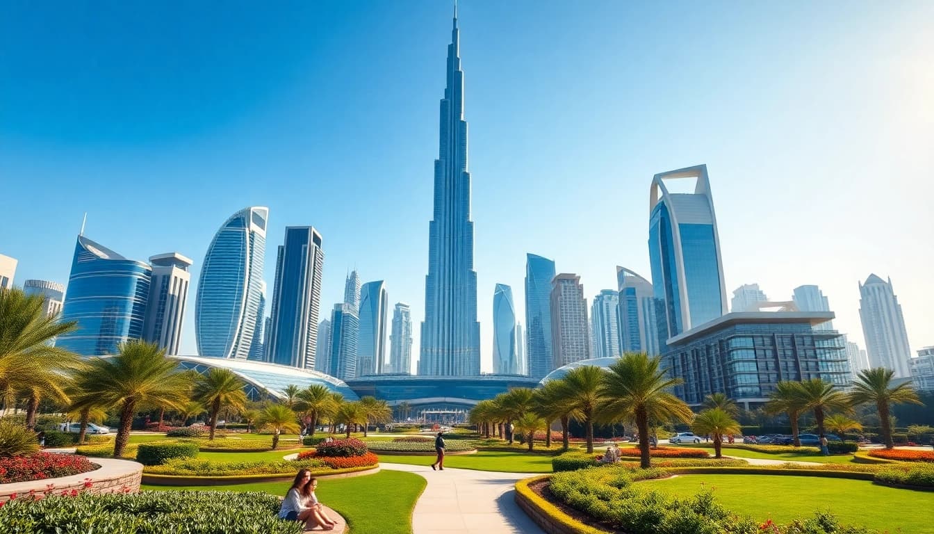 Citylifedubai.com captures the vibrant Dubai skyline with family-friendly parks and modern architecture.