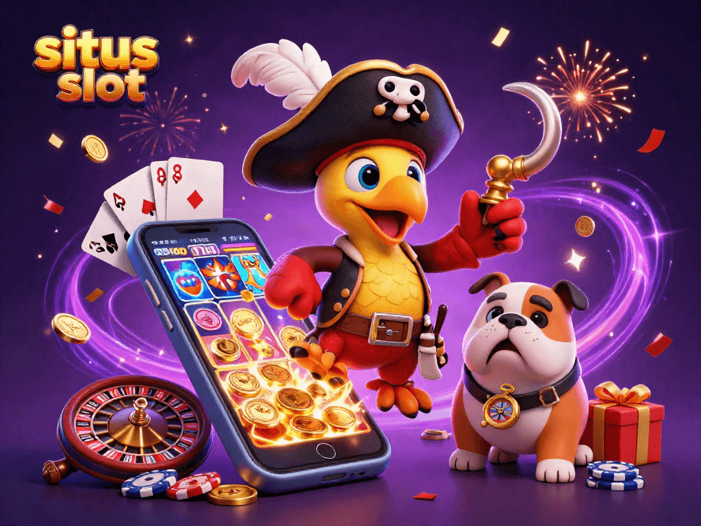 Experience the thrill of situs slot with pirate captains and colorful slot games bursting with energy.