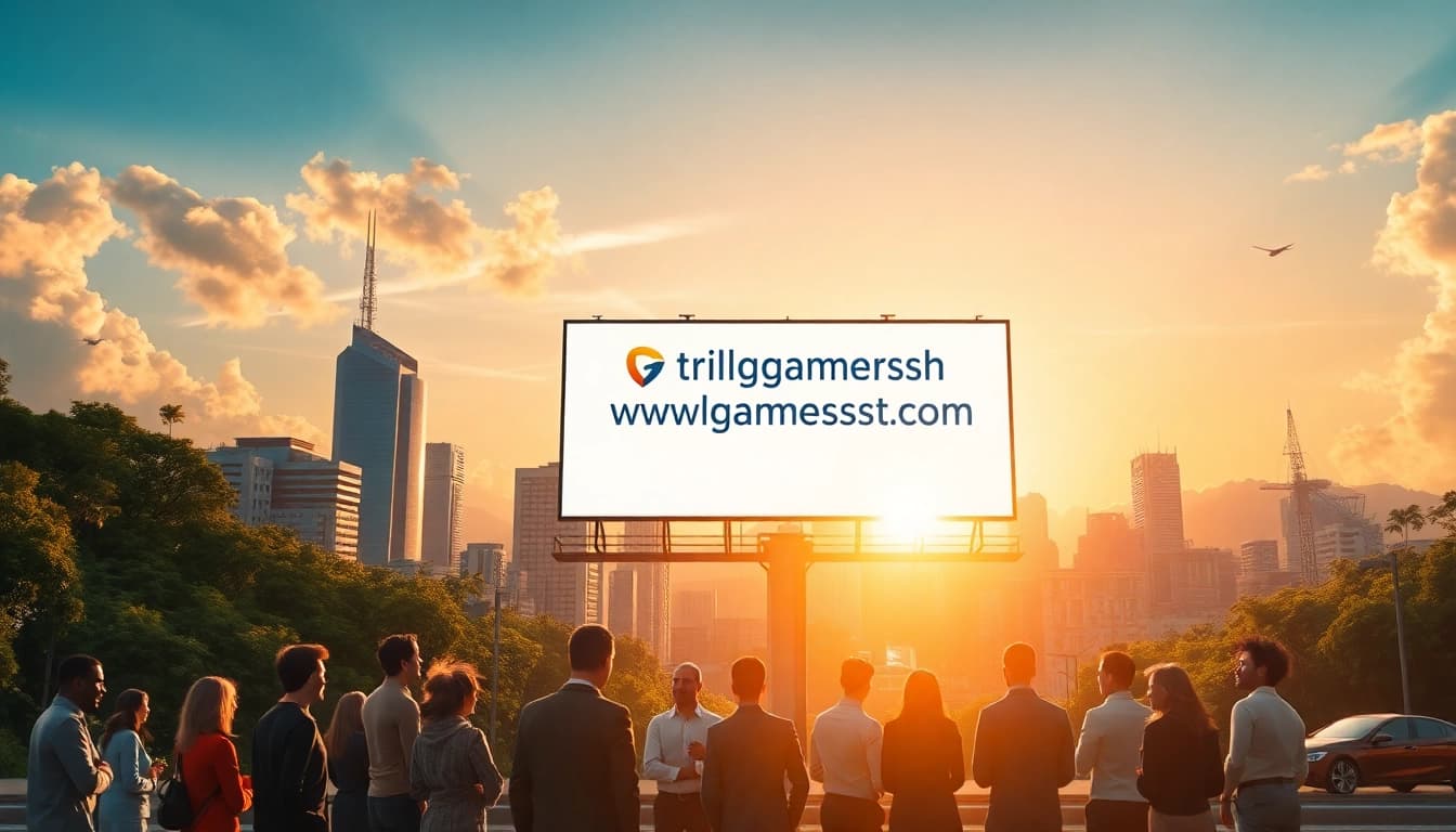Engage with the www.trilgameshproject.com as a vibrant group debates in a futuristic city setting.