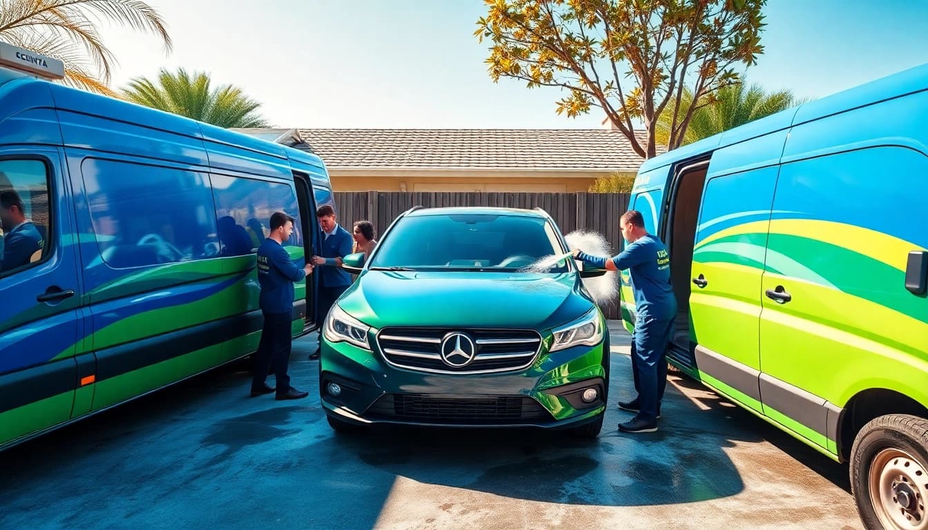 Enhance your vehicle's appearance with mobile detailing Pembroke Pines services in action.