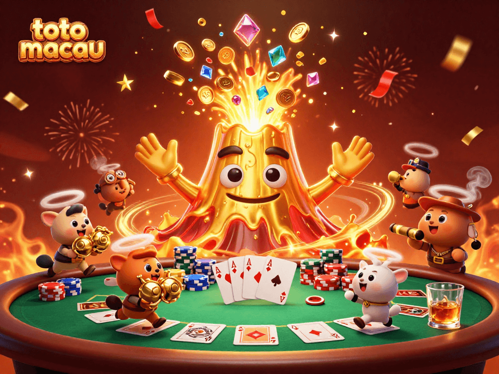 Win big at toto macau with a vibrant scene of treasures and poker excitement.