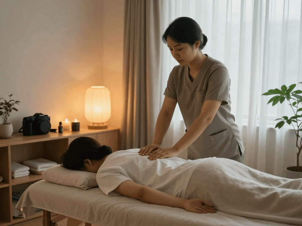 Experience a professional 강남출장마사지 at home in a cozy, tranquil setting.