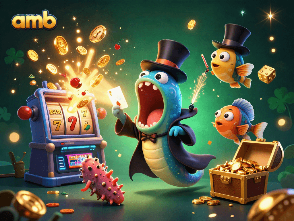 การเล่นเกมคาสิโนที่น่าตื่นเต้นพร้อมแจ็คพอตระเบิดจากเครื่องสล็อต amb ที่มาพร้อมความสนุกสนาน