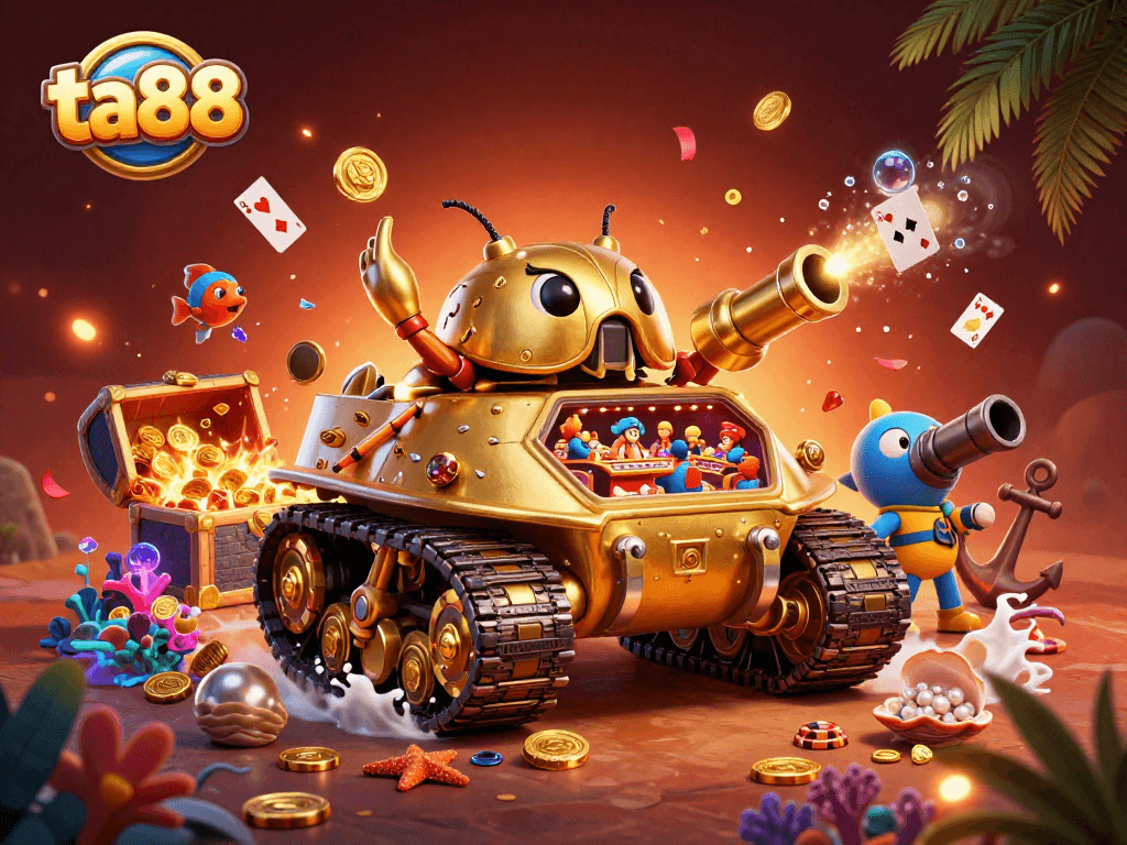 Experience winning moments at ta88 with vivid casino-themed underwater scene