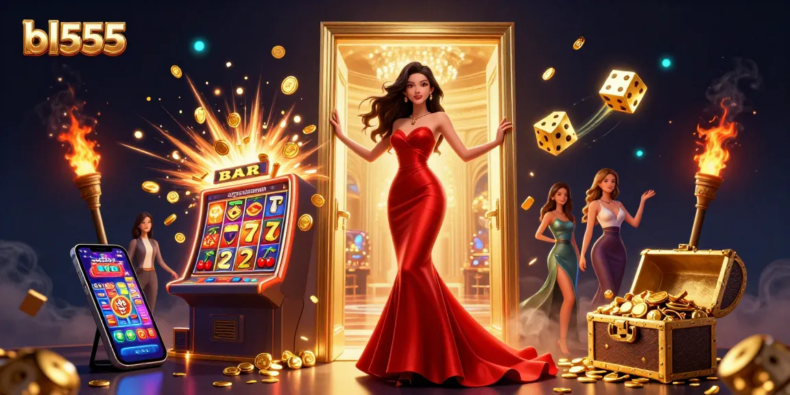 Win big at bl555 with a stunning casino scene showcasing slots, jackpots, and games!