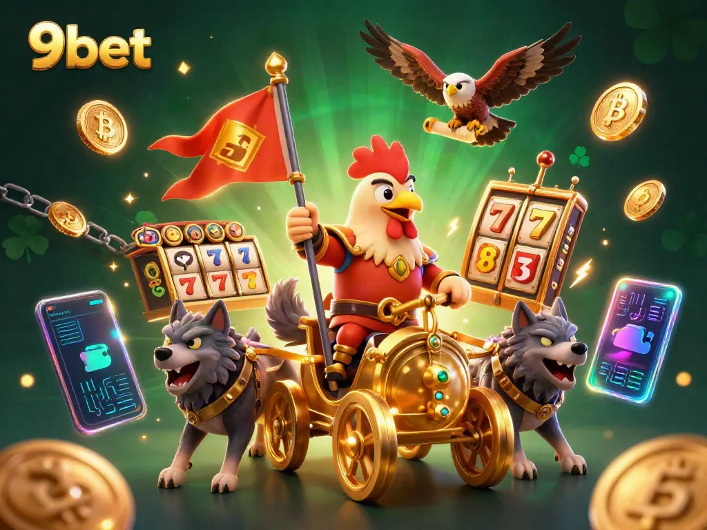 Engaging live casino action showcasing 9bet's thrilling slot experience with vibrant characters and elements.