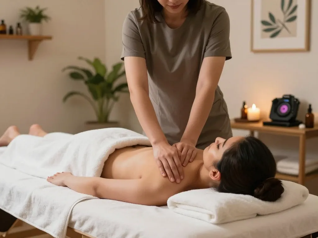 Soothing Swedish massage at 서초스웨디시 studio enhancing relaxation and wellness.
