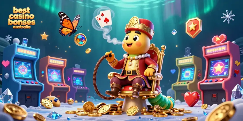 Experience the best casino bonuses Australia with vibrant gaming, coins, and exciting characters!