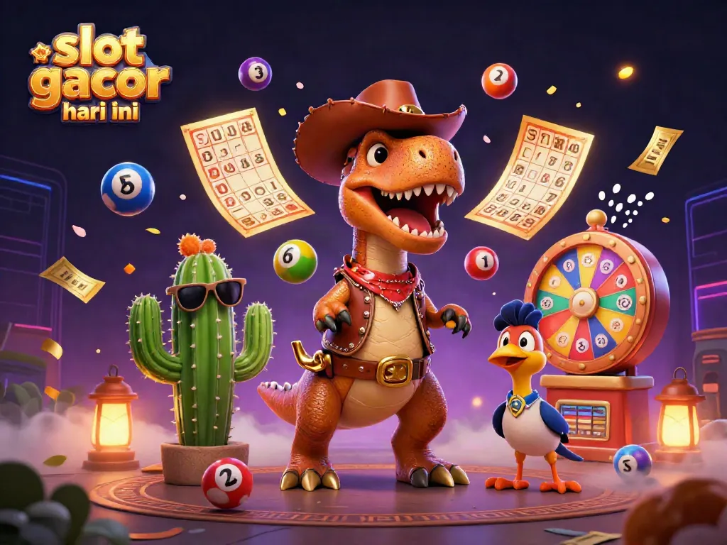 Visualisasi slot gacor hari ini dengan karakter 3D yang menarik dan elemen permainan yang dinamis.