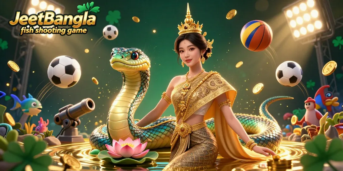 Engage in the thrilling JeetBangla fish shooting game with vibrant underwater elements and dynamic action.