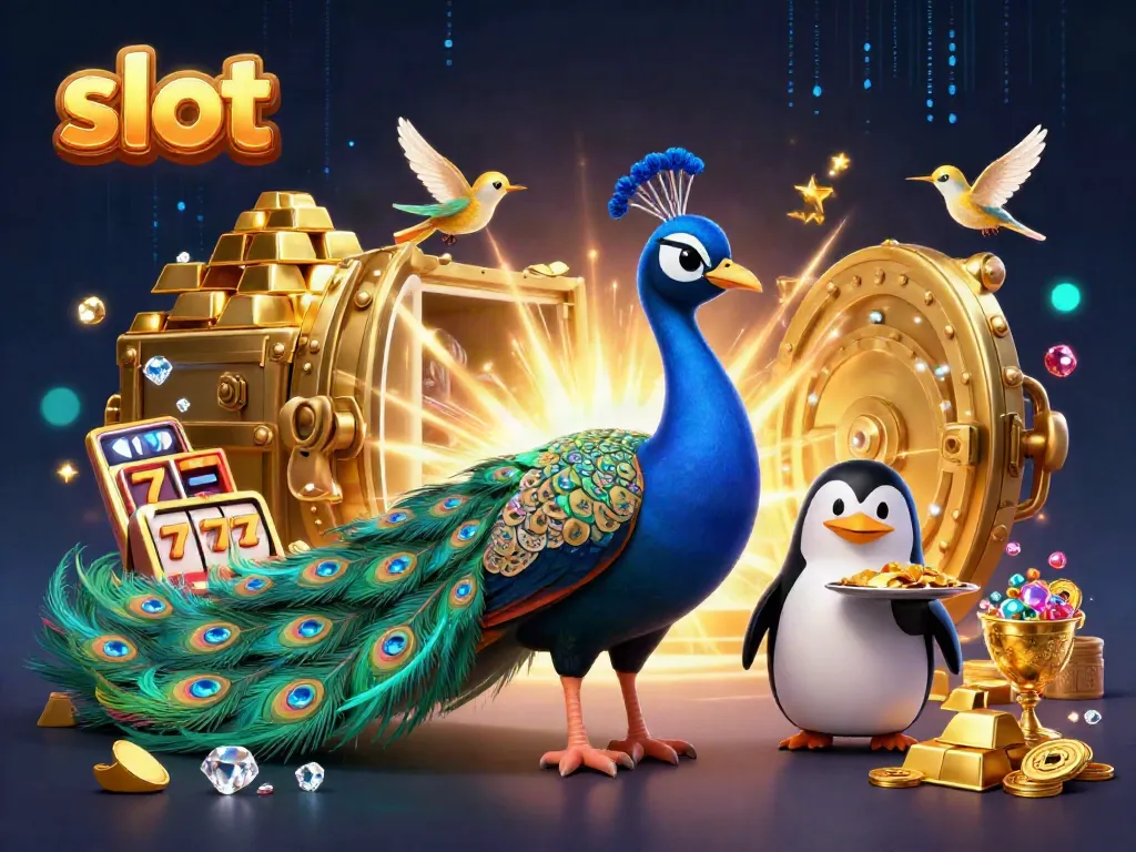 Menangkan jackpot slots dengan ilustrasi kasino 3D yang kaya dan berwarna.