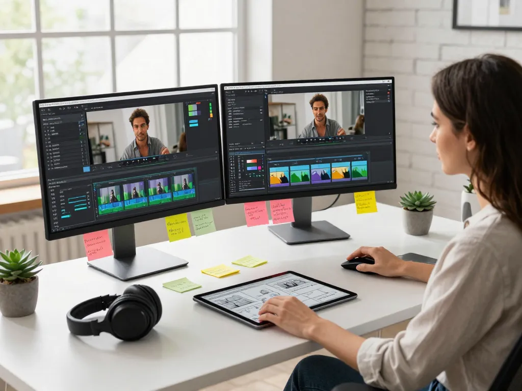video to prompt ai integrated into a modern editing workspace for seamless content creation