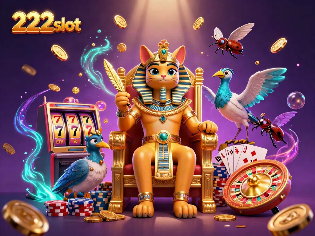 Putar mesin slot 222slot dengan keberuntungan di antara koin emas dan permata bercahaya.