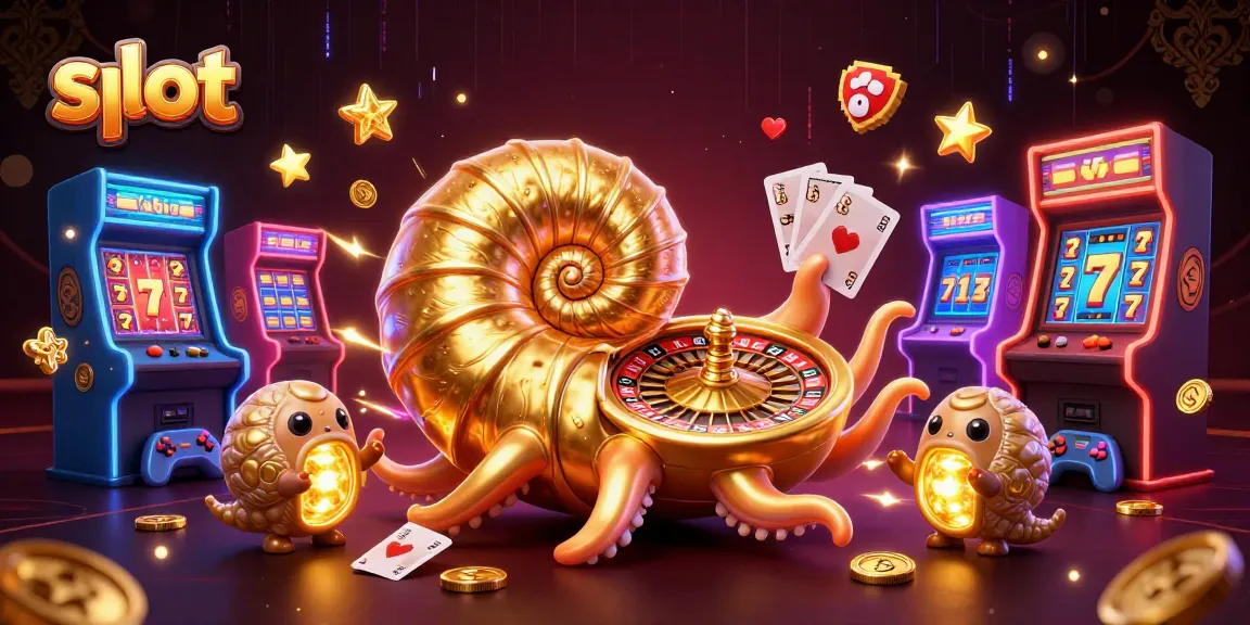 Spin the slot reels and win big with a dazzling nautilus roulette in a vibrant casino scene