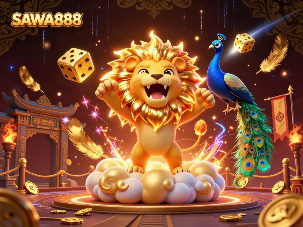 SAWA888 brings the excitement of winning at the casino with vibrant, cosmic elements and dynamic characters.