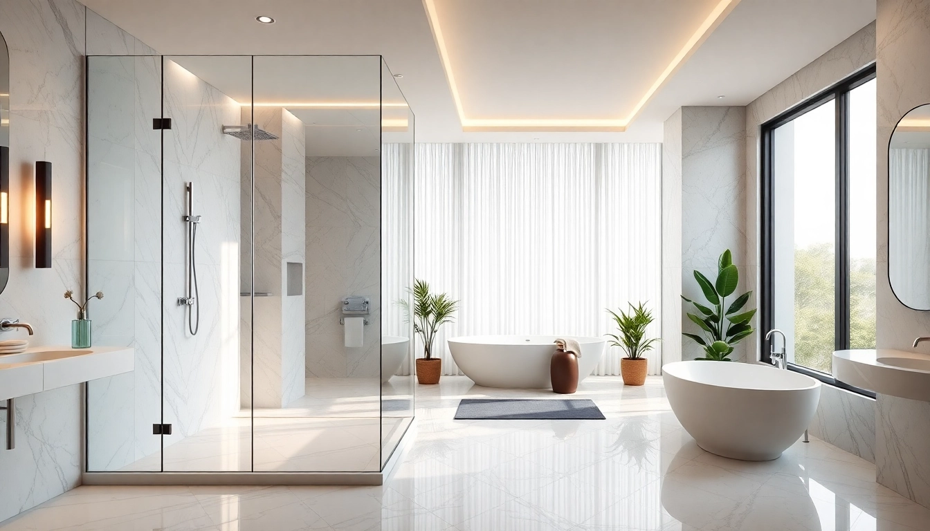 Experience elegant showers Australia in a beautifully designed luxury bathroom.