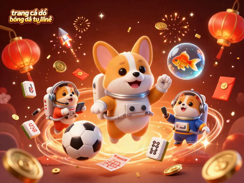 Tham gia cá độ bóng đá trực tuyến cùng các nhân vật hoạt hình trong sòng bạc không gian, nơi đầy tiền xu và bóng đá.