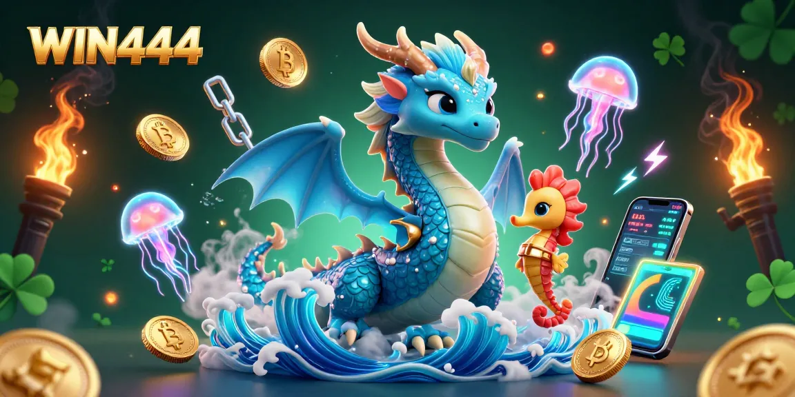 Engage with WIN444's thrilling gaming experience filled with enchanting characters and exciting crypto elements.