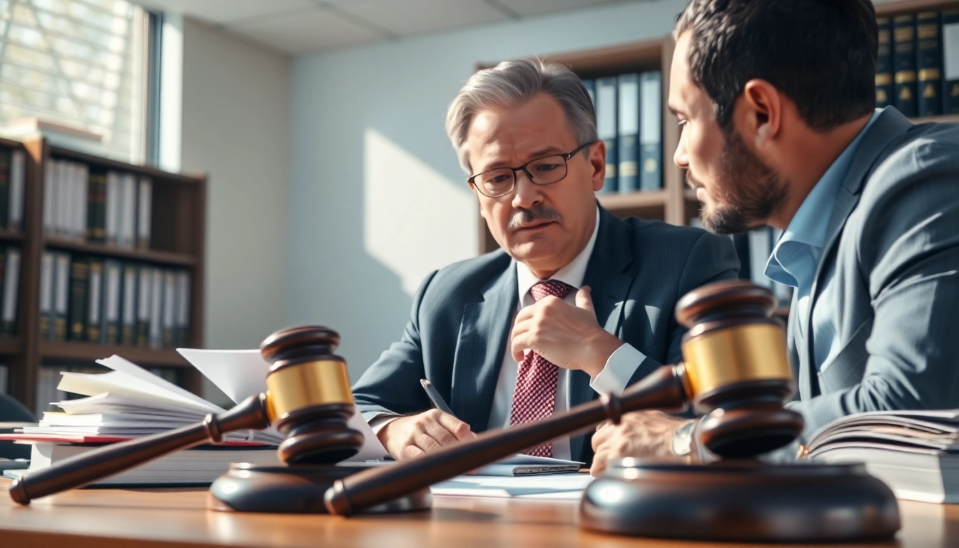 Consultation with a professional Stockton Accident Lawyer in a modern legal office setting.