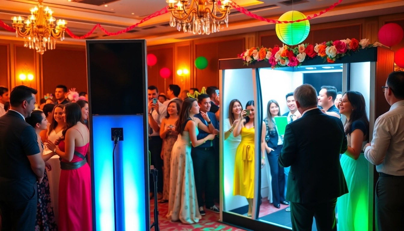 Photo Booth Rental with Custom Backdrops &amp; Branding