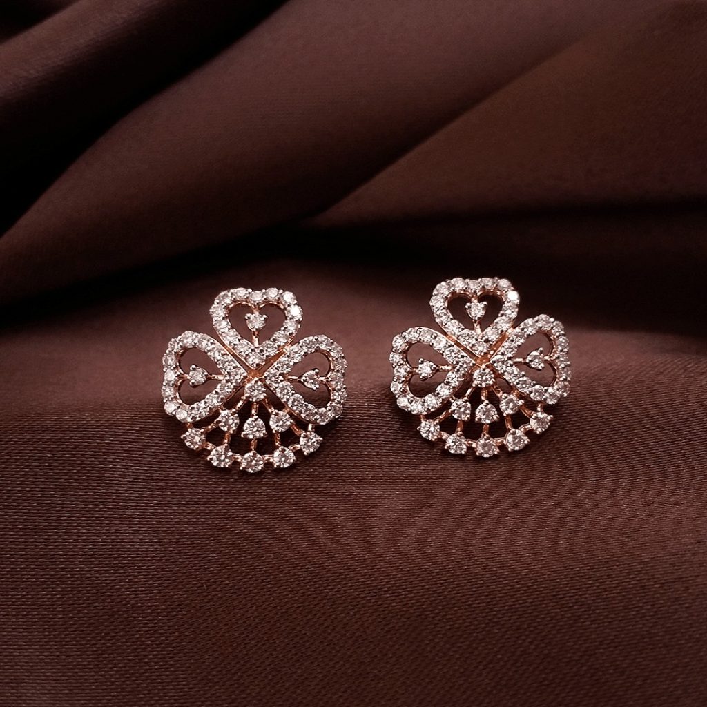 Floating Diamond Earring by Cervin Blanc | Elegant Innovation