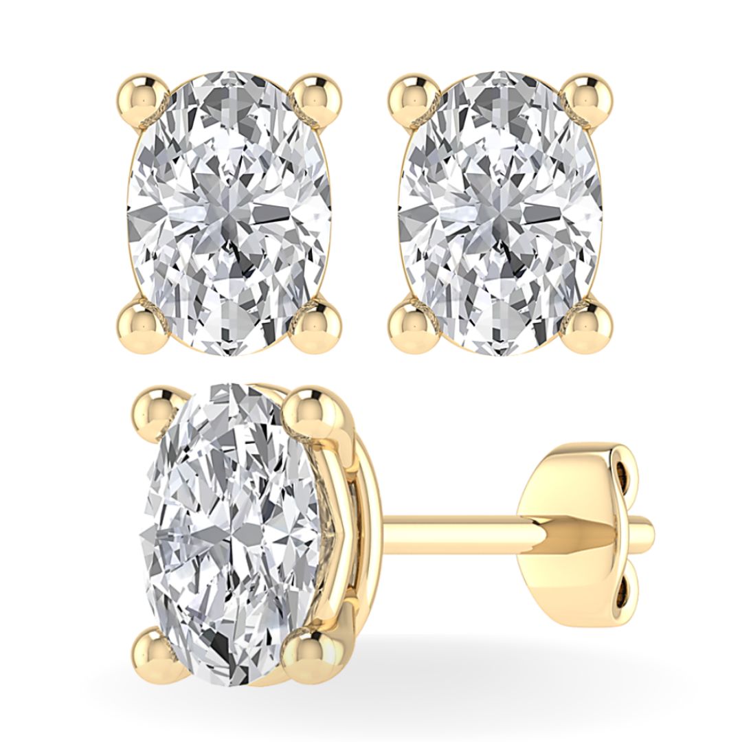 Diamond Pave Hoop Earnings in 18ct Gold | Timeless Swiss Elegance