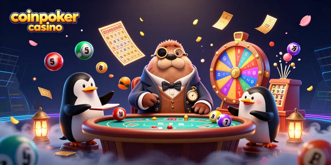 Jouer au coinpoker casino avec un phoque élégant, des éléments de loterie et une ambiance sous-marine.