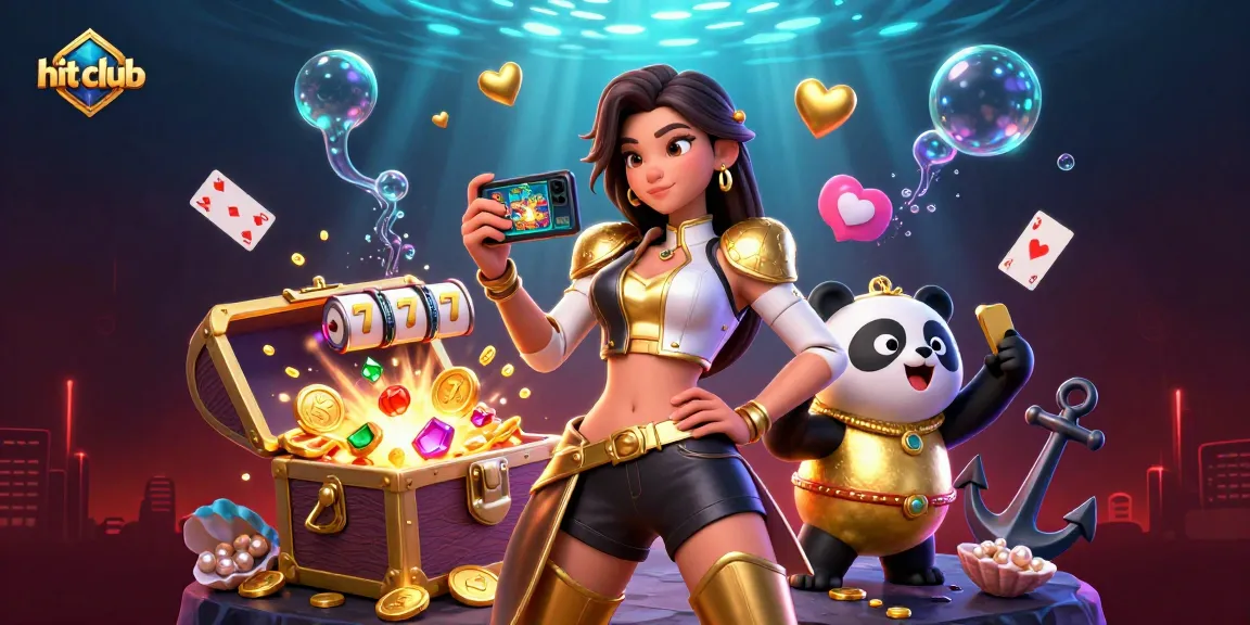 Experience thrilling fun at hit club with vibrant games and golden rewards in an alluring underwater scene.