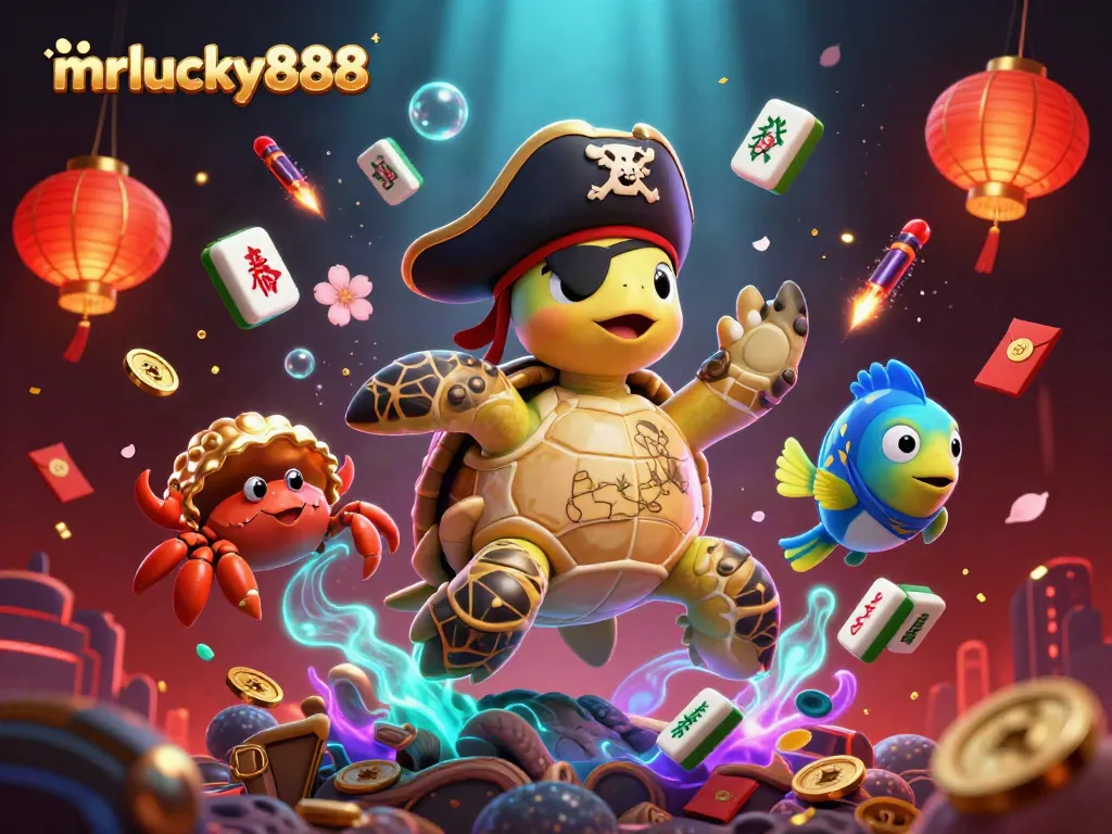 Engage in thrilling gameplay at mrlucky888 featuring vivid characters and vibrant casino elements.