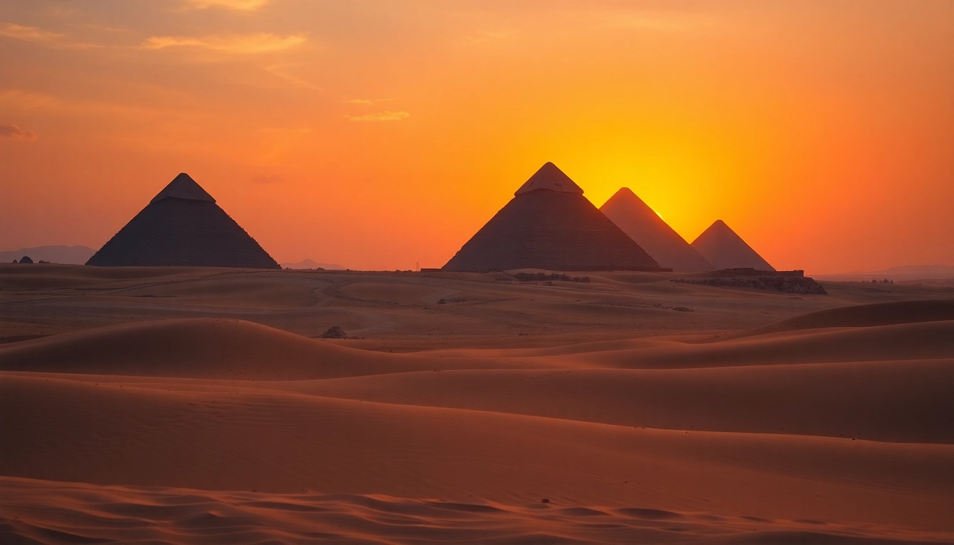 Experience the grandeur of the pyramids, ancient structures illuminating the history of piraminds.