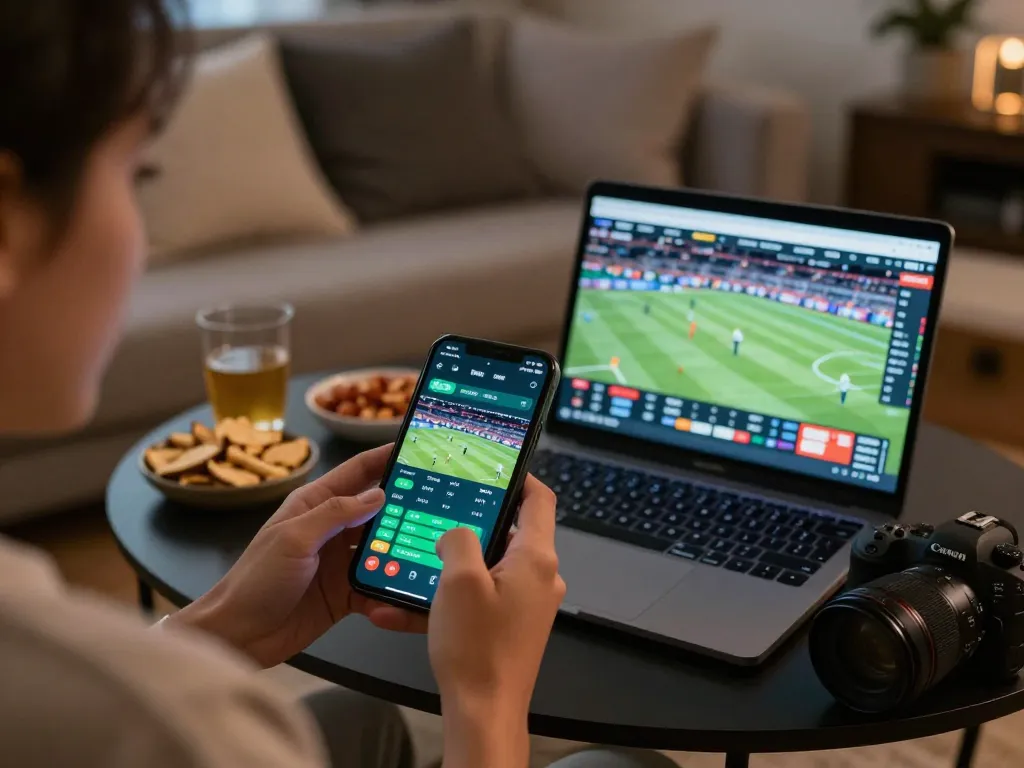Engaging in online sports betting with f8beta2 mobile app, dynamic live odds displayed.