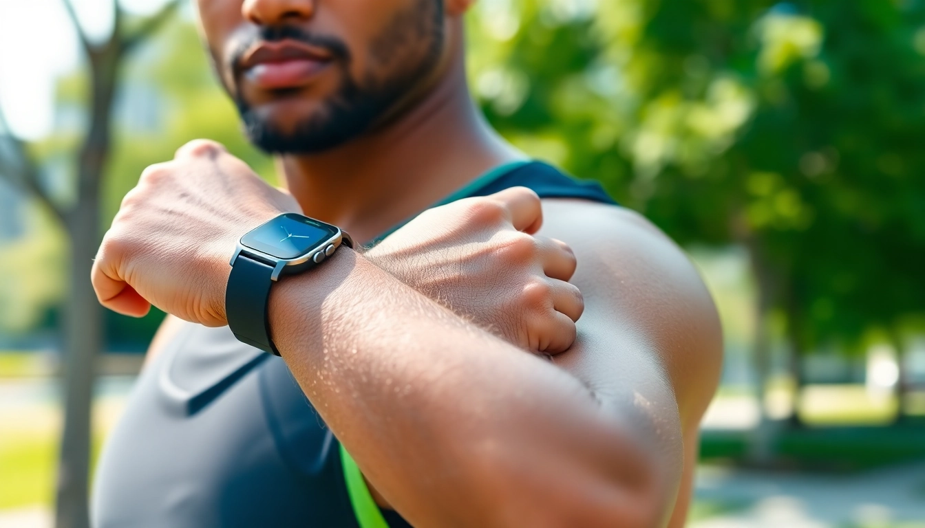 Wear a Ringconn smartwatch showcasing health features during an active outdoor exercise.
