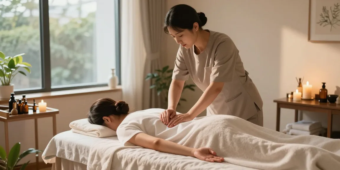 Daejeon Swedish massage session featuring a therapist and client in a relaxing spa environment
