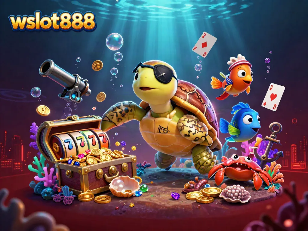 Menangkan jackpot di wslot888 dengan karakter kartun bawah laut yang memukau.
