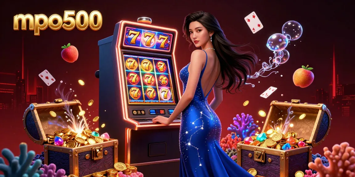 Experience thrilling slots at mpo500 with an enchanting illustration showcasing exquisite designs and vibrant gameplay.