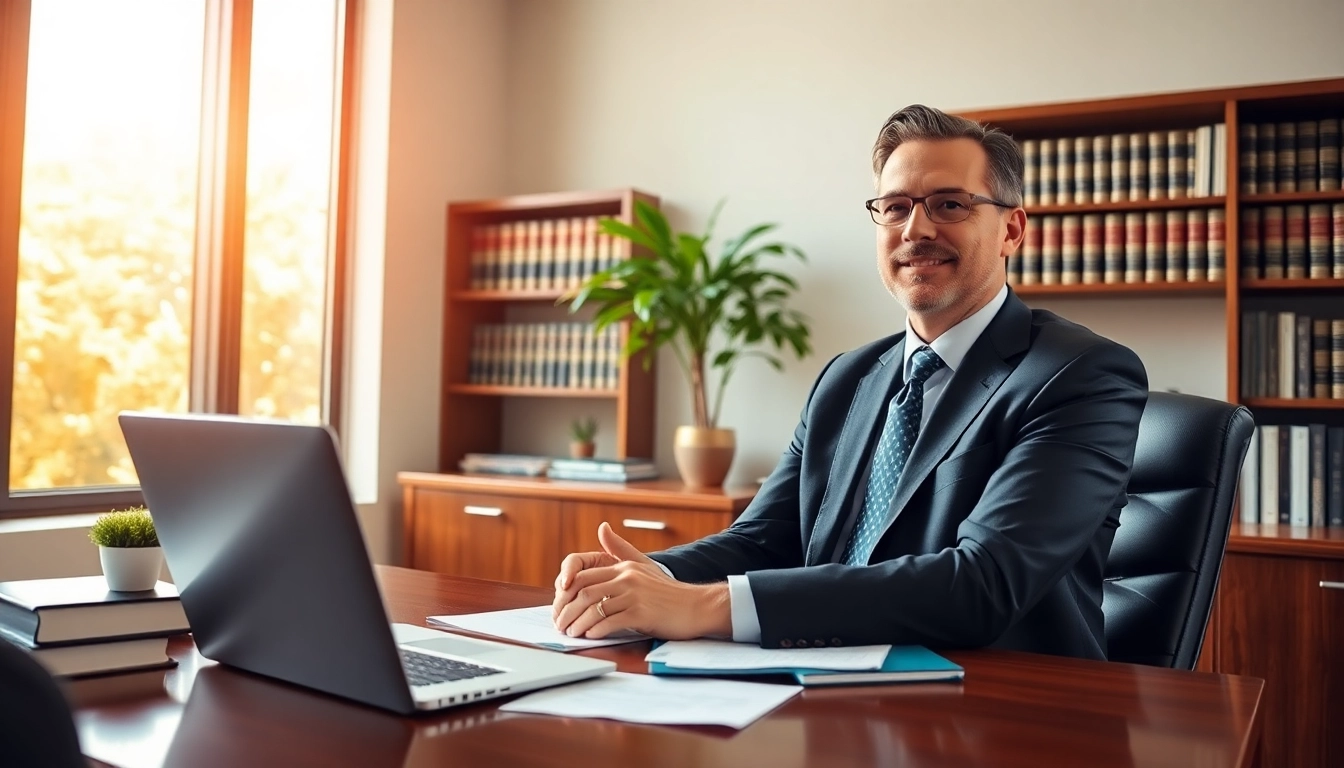 New Hampshire Immigration Attorney discussing legal strategy in an office setting with a client.