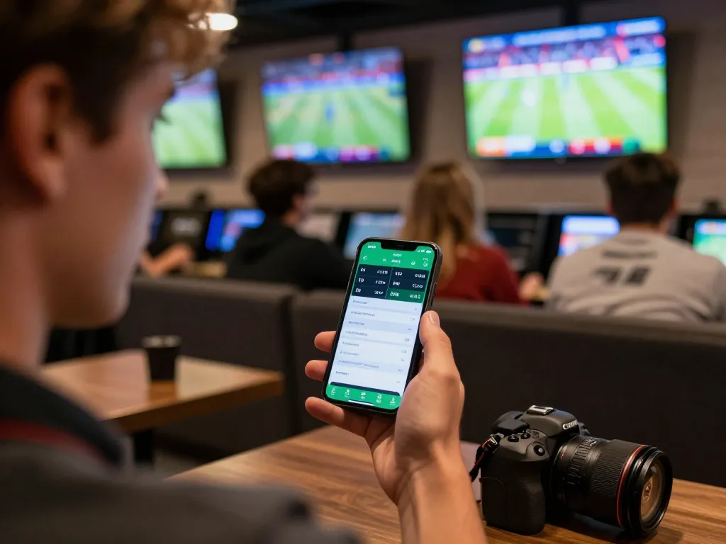 Kèo nhà cái sports betting: user actively placing a live bet on a mobile app during a game.